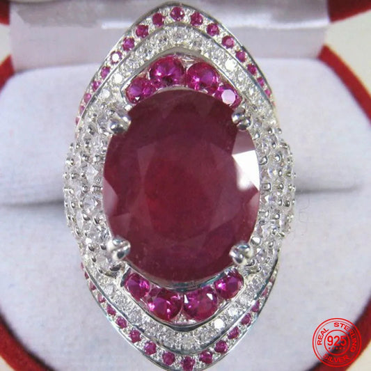Silverring med rubin – Seraphine