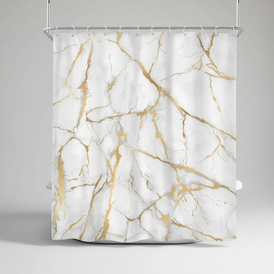 Marmor Muster Badezimmervorhang - MarbleLuxor