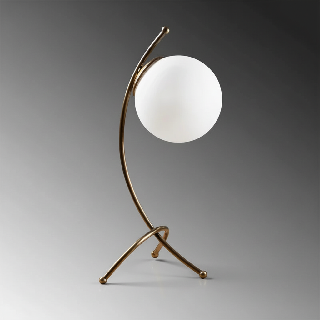 Minimalistische Tischlampe Metallgestell - Sphereon