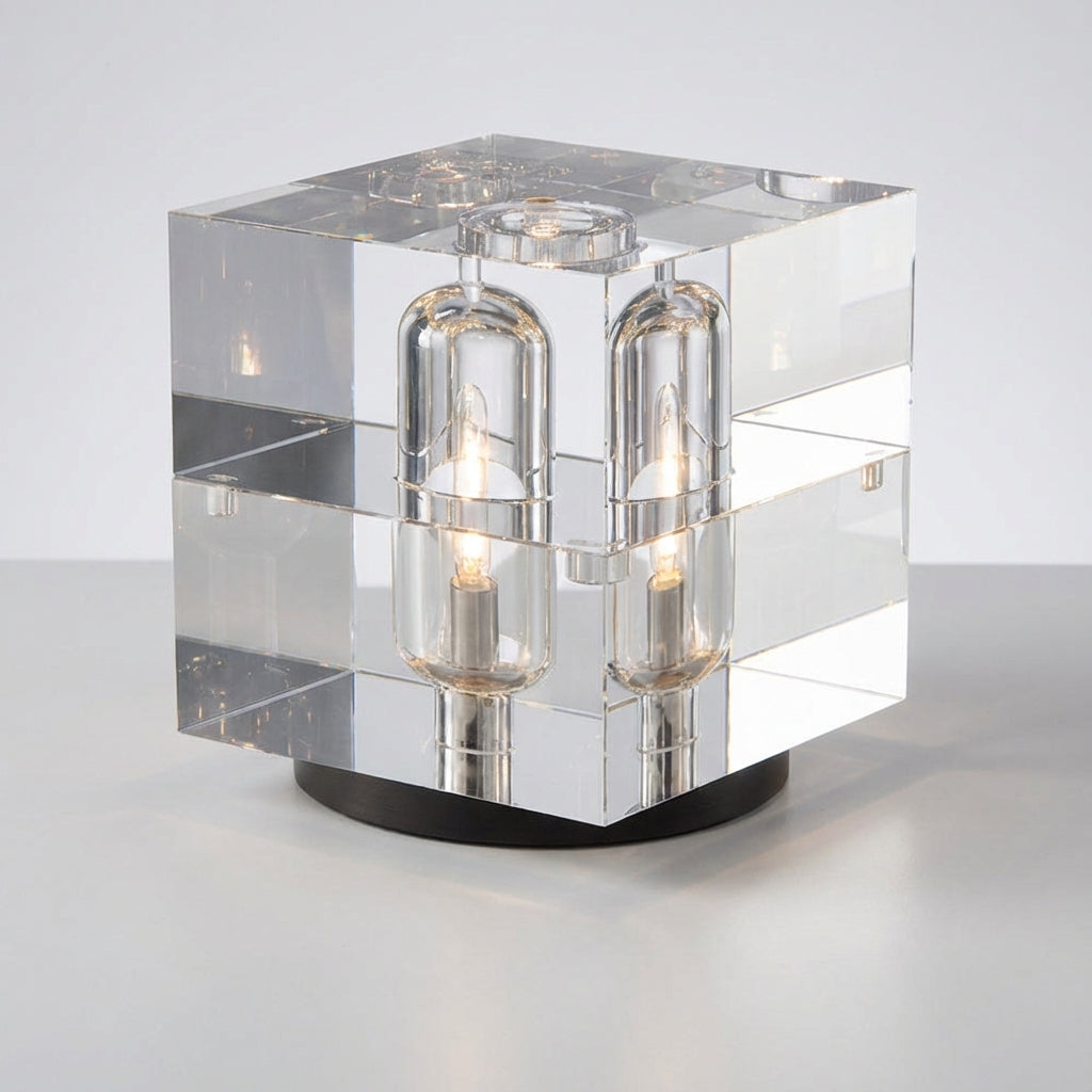 Modern Cube Table Lamp - Crystalix