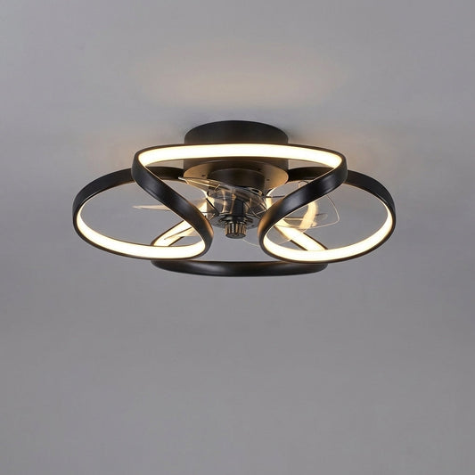 Modern Flush Mount Ceiling Fan Light - Vintarao
