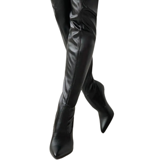 Over-The-Knee Pointed Toe Boot - Sandra