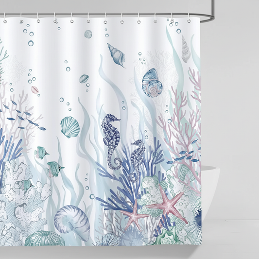 Ozeanmotiv Duschvorhang Polyester - OceanMuse