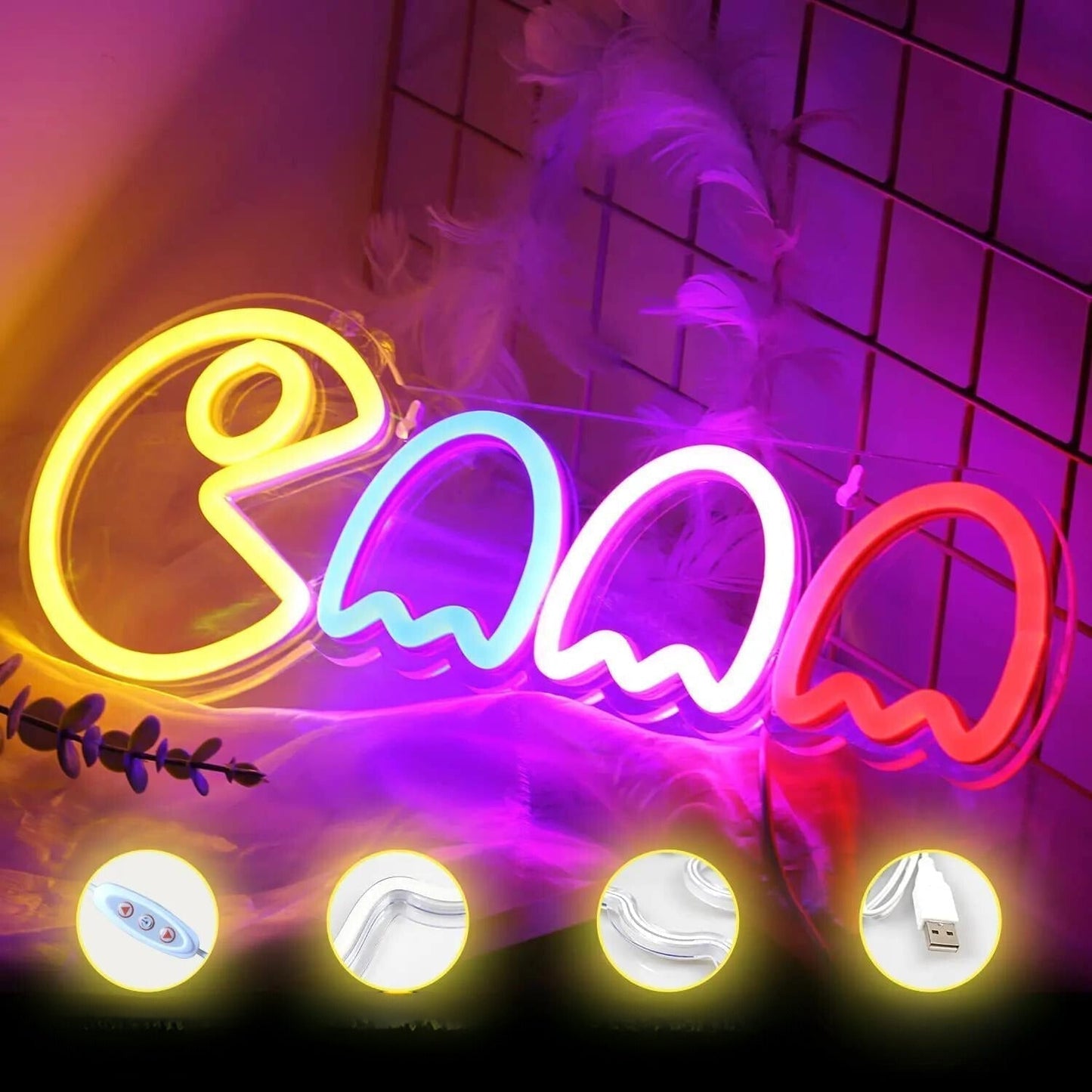 Playful Ghost Neon Sign - Phantomix
