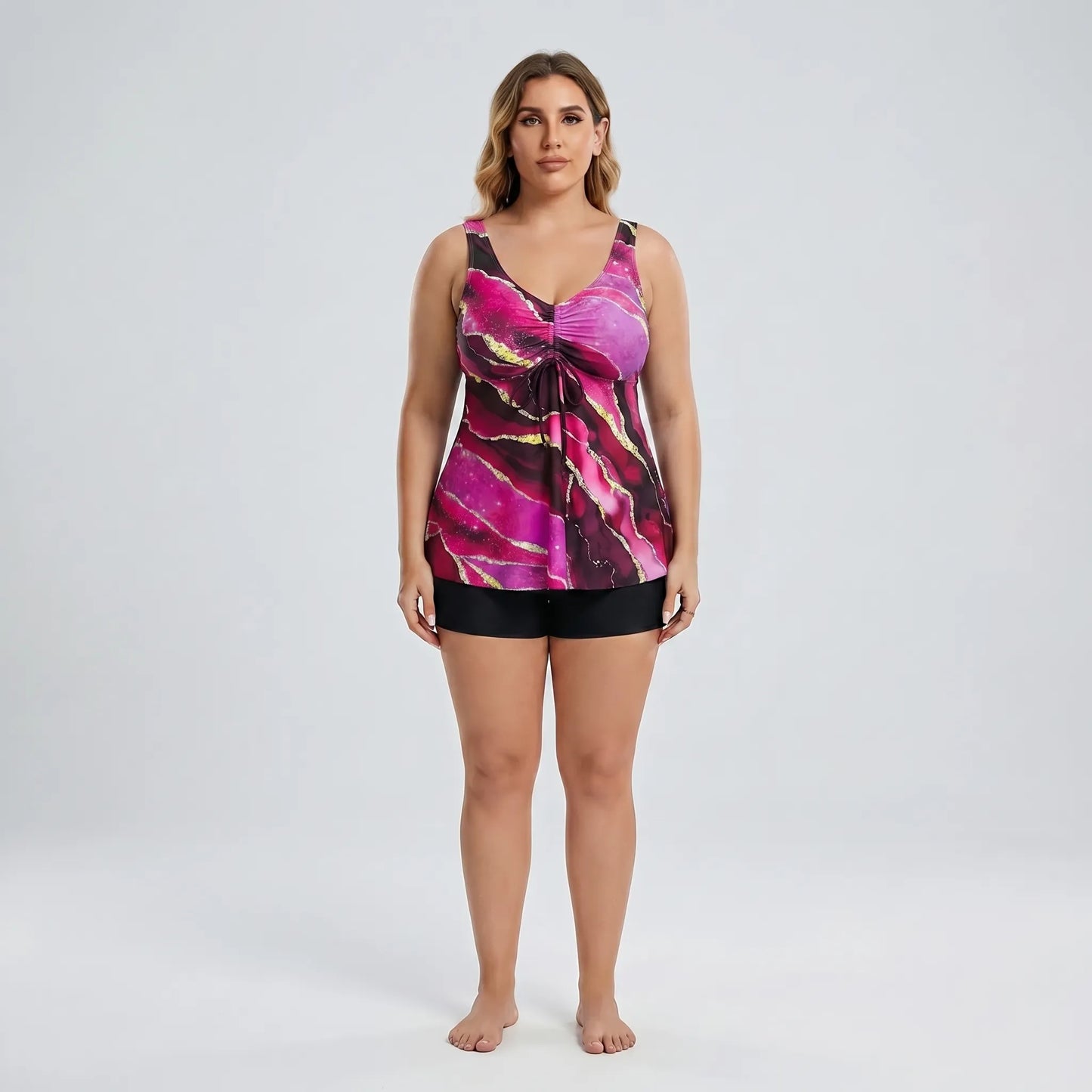 Plus Size Two Piece Swimsuit - Robin