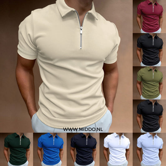 VestoZip™ Herrpolo – modern slim fit-polo med dragkedja (Köp 1, få 1 gratis)