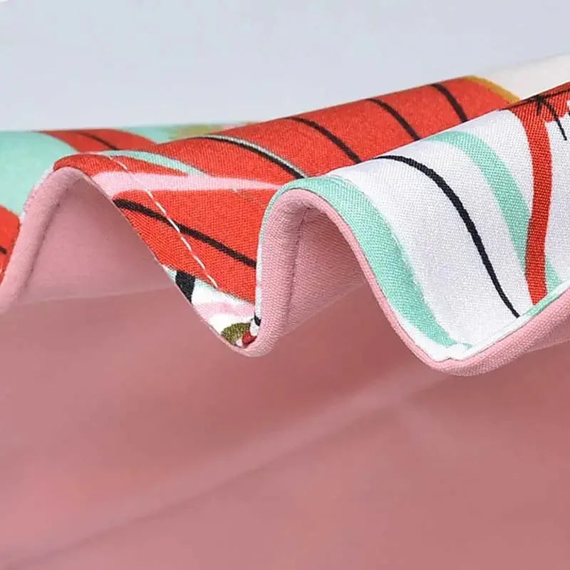 Vändbar solhatt i bomull med bred skärm (56–60 cm) – Liora