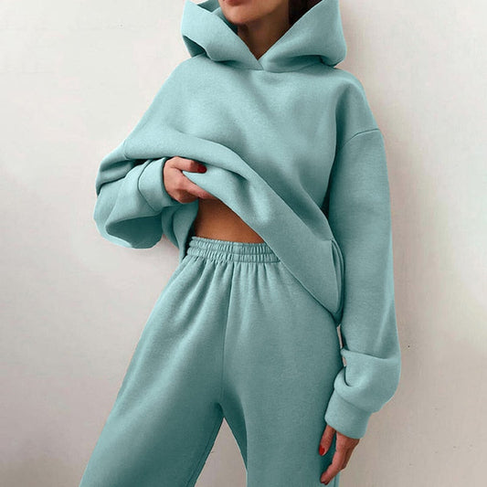 Damer Oversized Lounge-joggingset – Liv höstupplaga