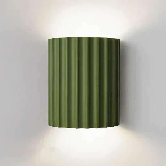 Grüne nordische Wandleuchte aus Harz, modern, LED, für Wohnzimmer, Schlafzimmer, Flur.