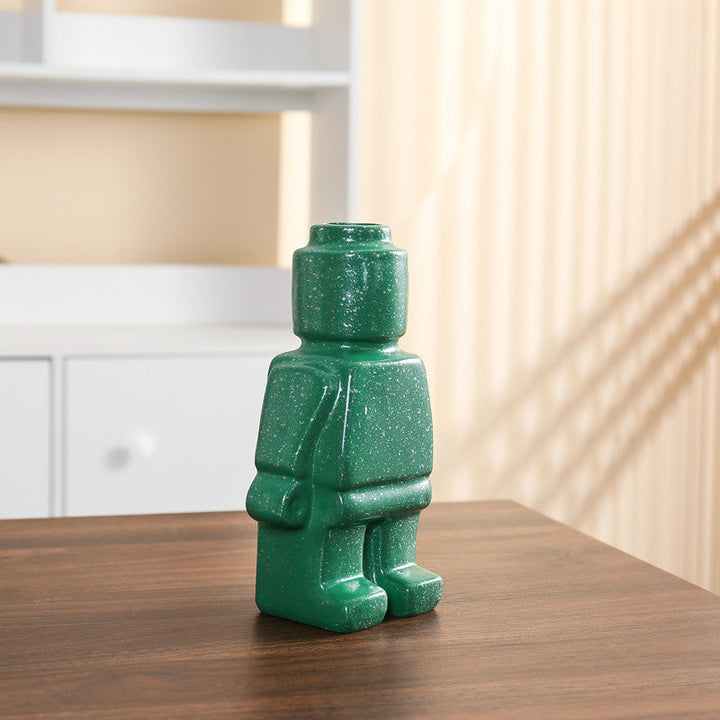 Robotblomkrukor i keramik - BrickBotanica