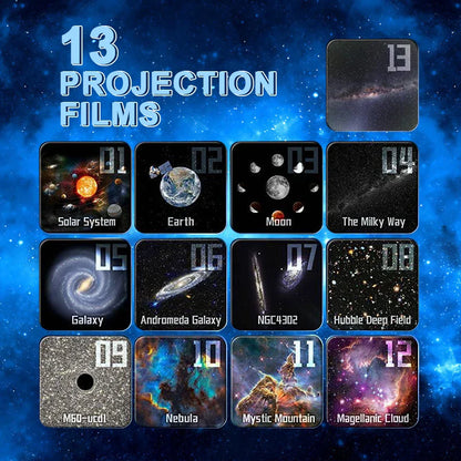 13-i-1 Galaxy Nattlampa & Projektor – Orion