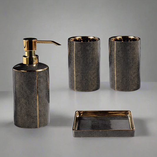 Schlankes Keramik Badezimmer Set - SereniBath