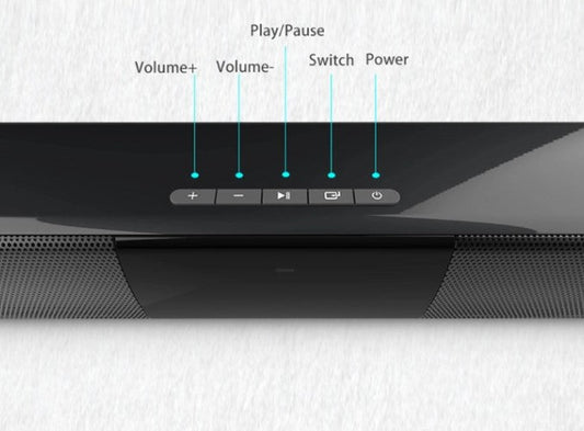 Trådlöst Bluetooth-soundbar-stereohögtalarsystem med FM och USB – CineWave