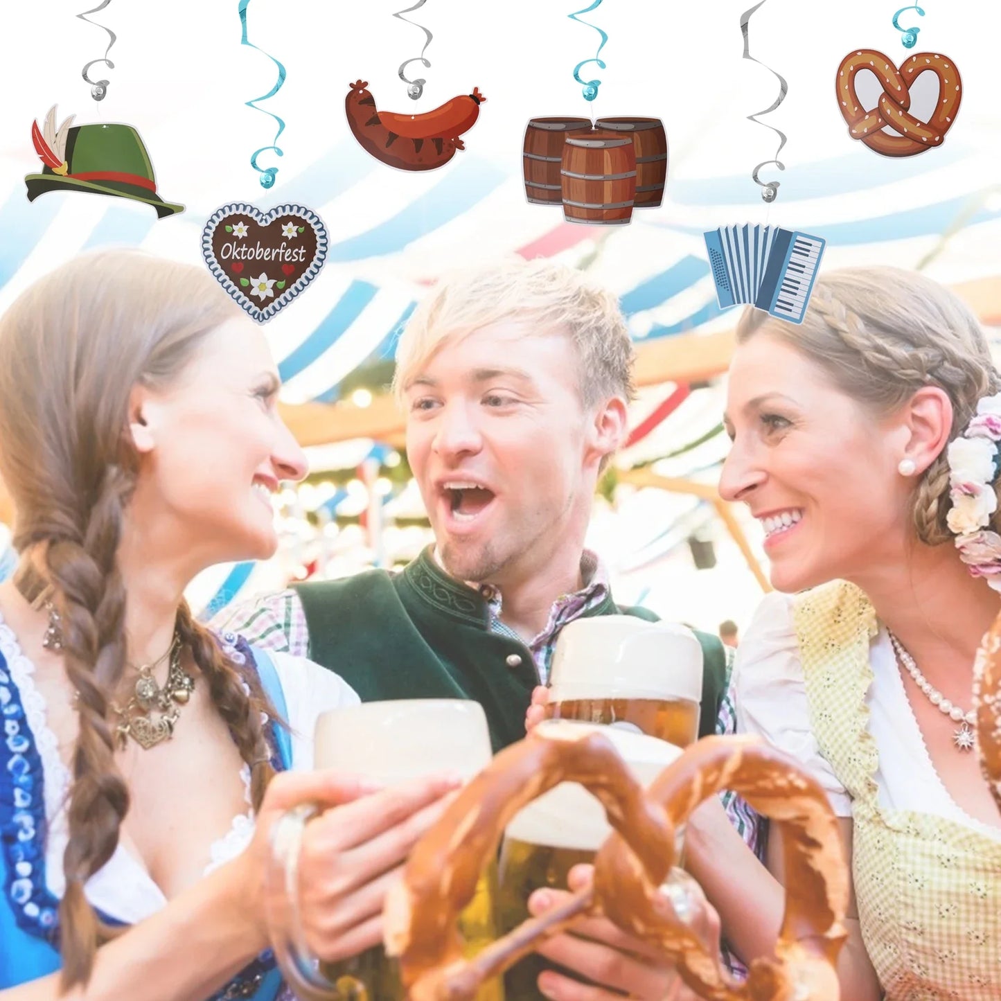 Set med hängdekorationer – FestWirbel Oktoberfest 2026 (1+1 gratis)
