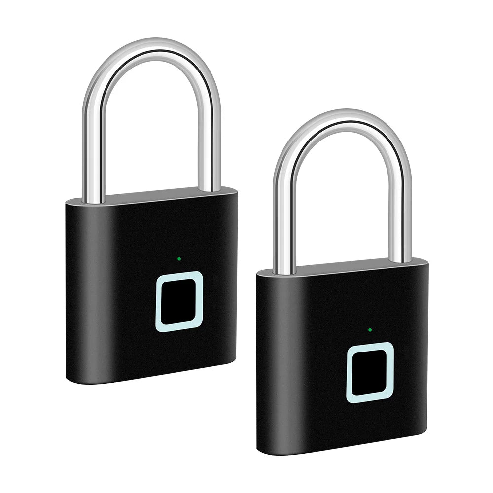 Smart fingeravtryckslås med USB-laddning och vattentät design – titan