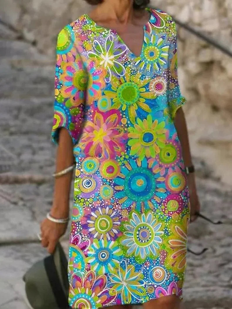 Sommartopp med blommönster - Marisol