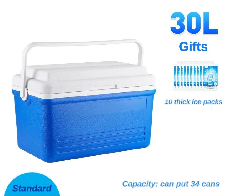30 l bärbar isolerad campingkylbox med handtag – Elric
