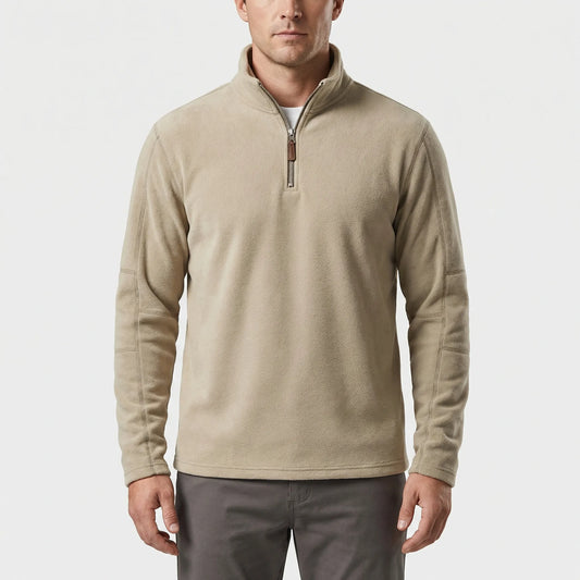 Wärmebetonter Herren-Pullover Mit Kurzreißverschluss - Lester
