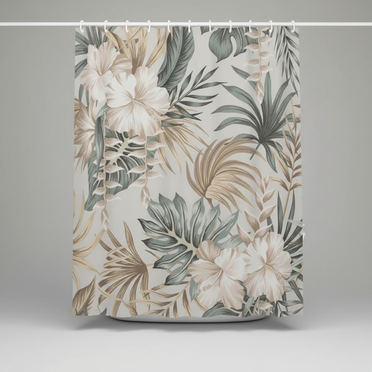 Wasserabweisender Duschvorhang Stoff - TropiVeil
