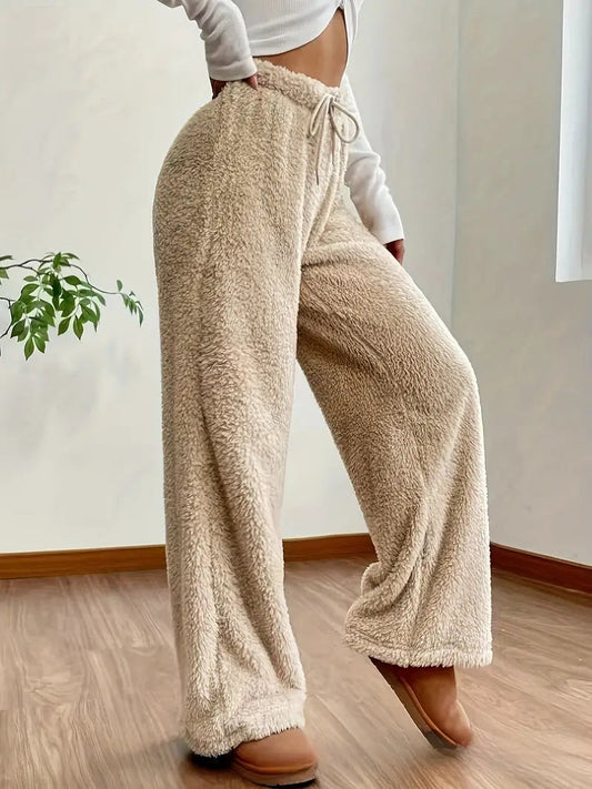 Mjuk Teddy Sherpa-loungebyxa för damer – Noémie Vintermagi-utgåva