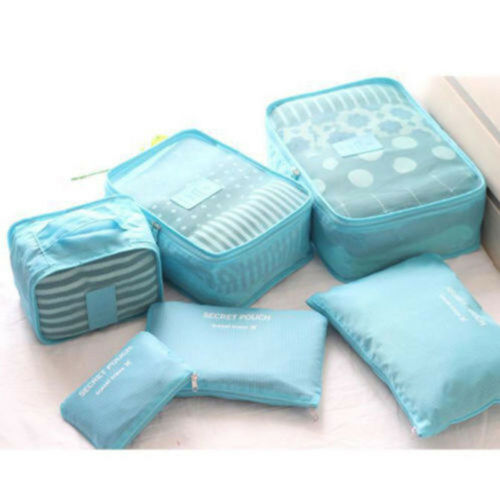 Reseorganizer-set – 2 för 1, platsbesparande förvaringspåsar