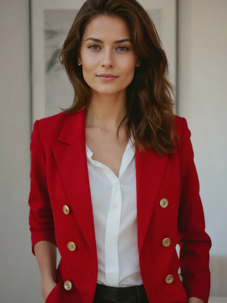 Hösttrend: lätt blazer för damer med figurnära passform – Riana