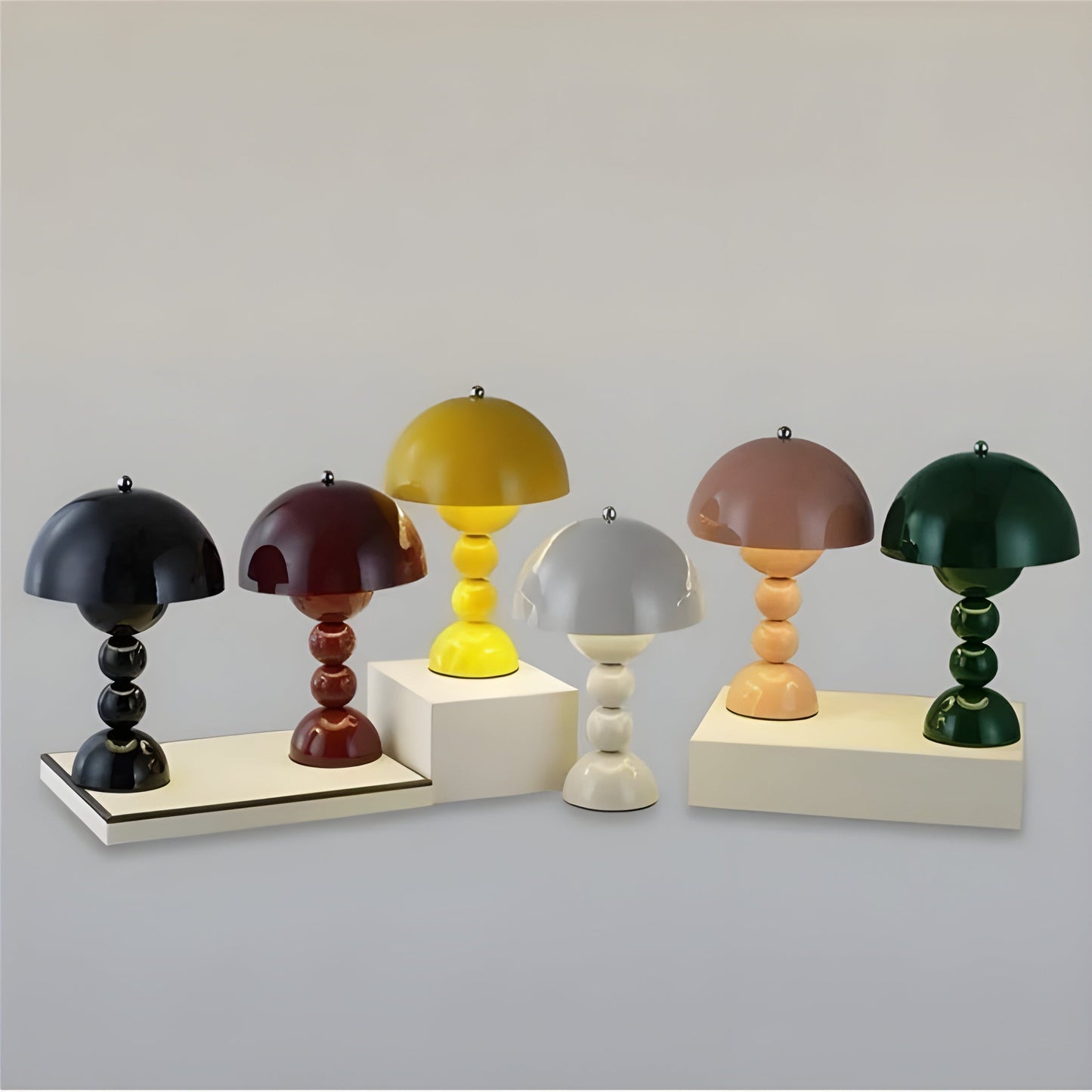 Bunte nordische Tischlampen mit Blumenknospen-Design, modern, tragbar, verschiedene Farben.
