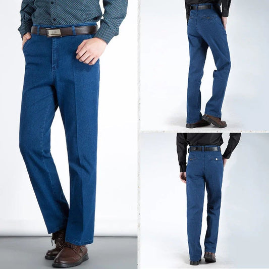 Herrjeans med hög midja och raka ben – Tobias