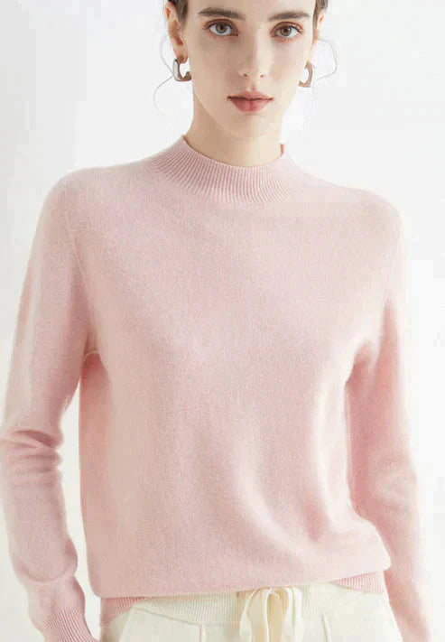 Damenpullover rosa, Carmela Comfort, Luca Norelli, Freizeit, weiches Material, modisch.