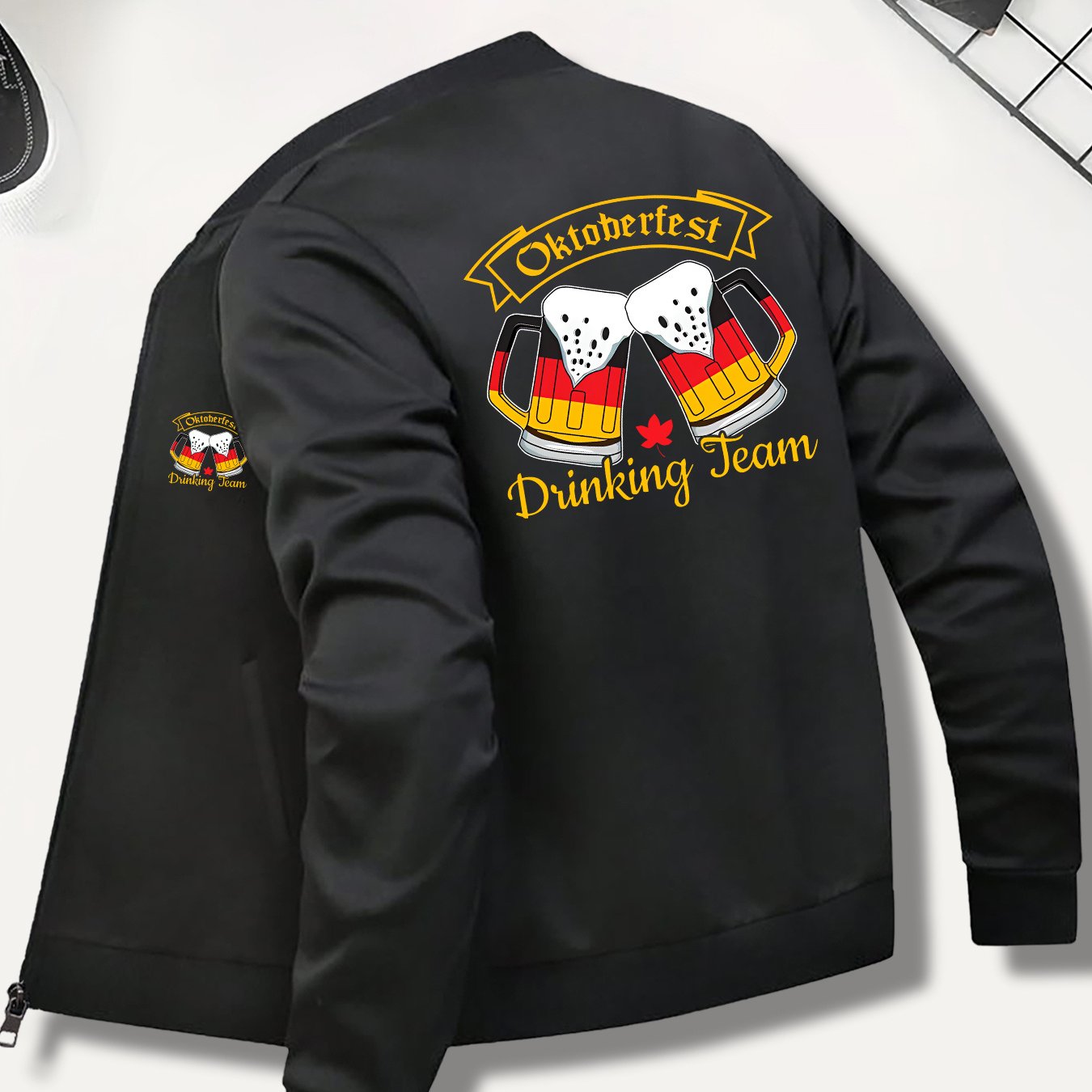 Bomberjacka för herrar med öltryck och dragkedja – Matthias Oktoberfest 2026