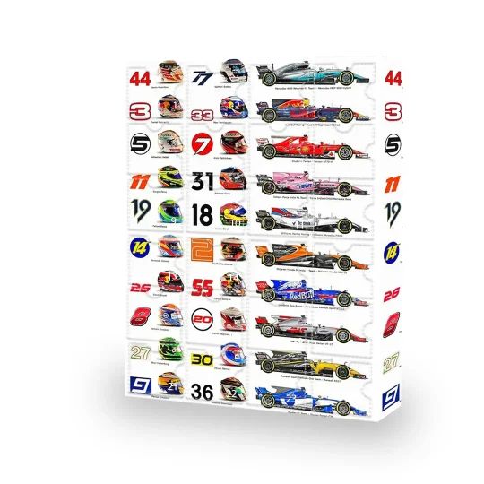 Formel 1-julkalender med samlarobjekt – för äkta motorsportfans
