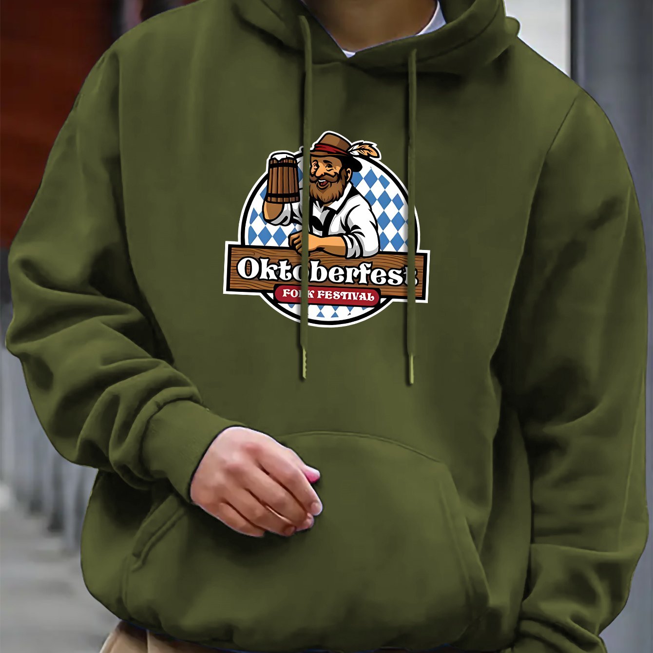 Bekväm herrhoodie – Thomas Oktoberfest 2025