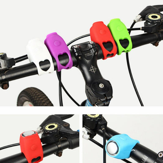 Fahrradlenker mit bunten Silikon-Fahrradlichtern, LED, rot, weiß, lila, grün, blau.
