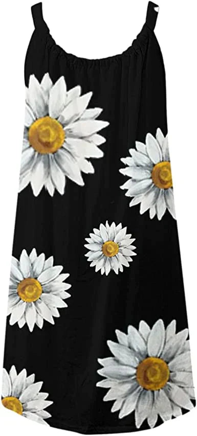 Boho Chic sommarklänning med blommönster – Karla