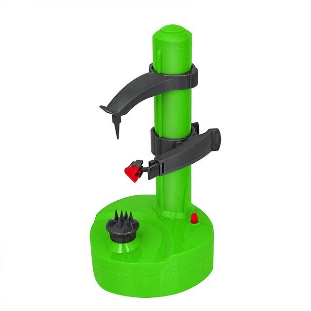 Grüner automatischer Zahnpastaspender aus Kunststoff, freistehend, hygienisch, modern.