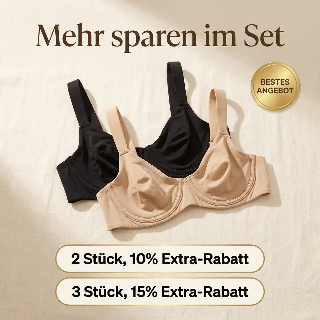 Tvec bhar, en svart och en beige, ligger bredvid varandra pÄ ljust tyg med rabatterbjudanden för set. 16