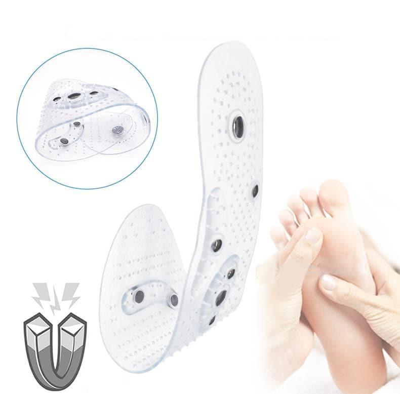 Magnetische Massage-Einlegesohlen, weiß, Unisex, zur Gewichtsreduktion, Wellness.