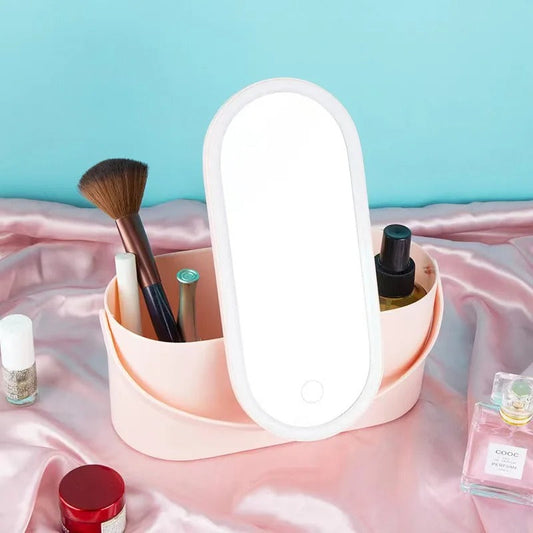 Makeupväska med LED-spegel - Lumivault