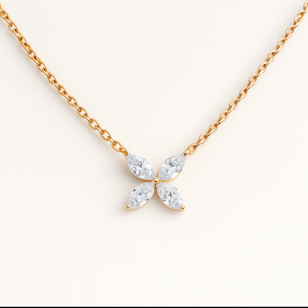 Moissanit-ögon | Öga Fullslip Moissanit Halsband