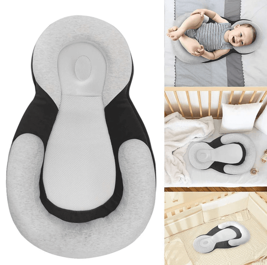 Ergonomisk bärbar babysäng med huvudstöd mot platt huvud – sovcocoon