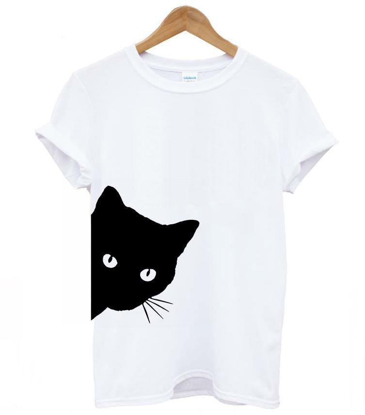 Dam-T-shirt för kattälskare – Maja