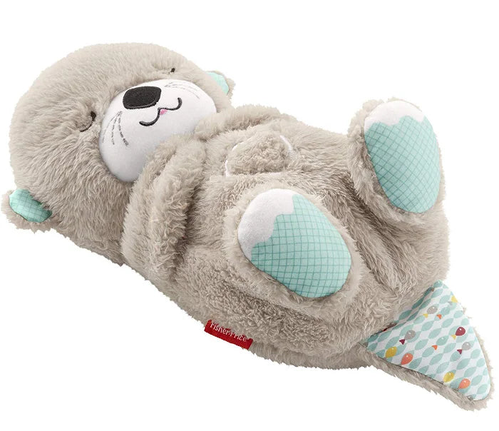 Fisher-Price Plüschotter, grau, Musik und Licht, Babyspielzeug, beruhigend, weich