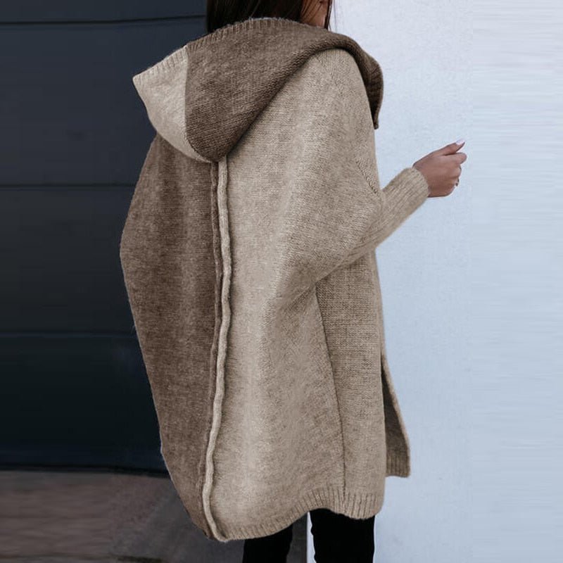 Damstickad jacka med patchworkdesign – Höstunder Amarelle