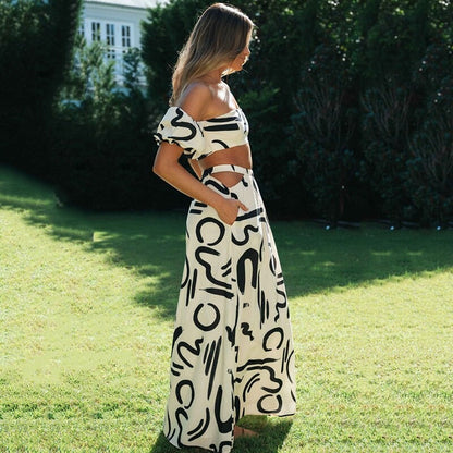 Lätt och stilfullt tvådelat boho-set för dam – Amira