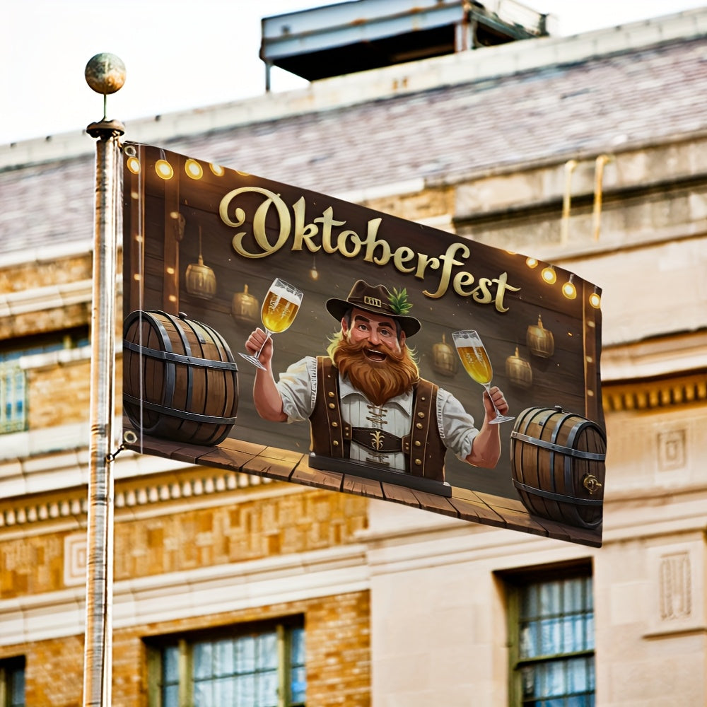 Oktoberfest trädgårdsflagga – Ölfestman Oktoberfest 2026