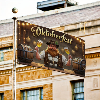 Oktoberfest trädgårdsflagga – Ölfestman Oktoberfest 2026