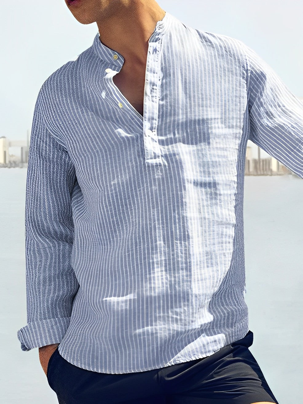 Herrarnas sommar-T‑shirt med modern passform – Cas