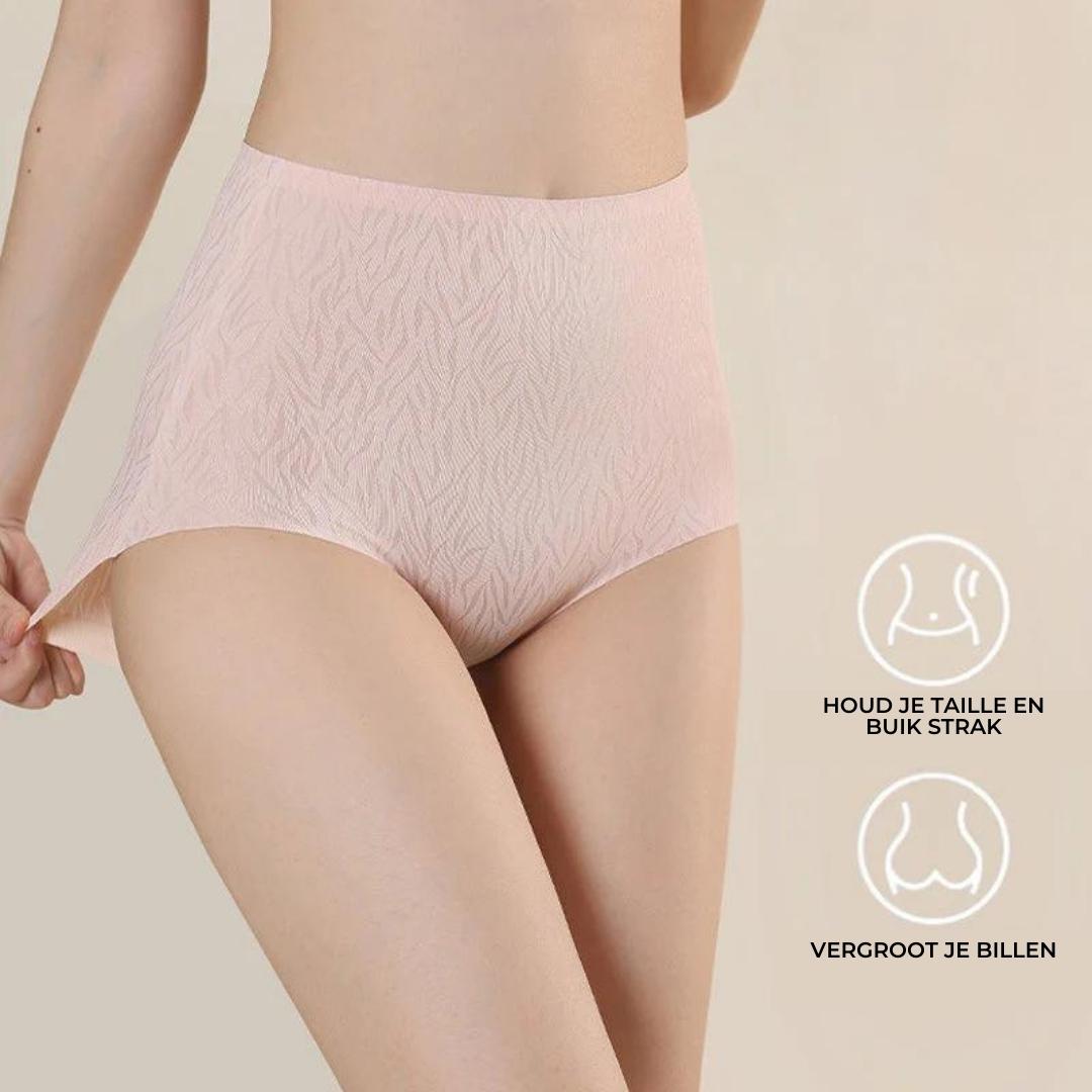 Damen Seamless Shapewear Slip, hautfarben, nahtlos, figurformend, hoher Bund, bequem.