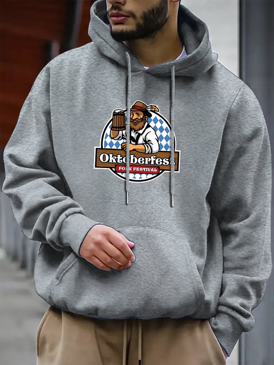 Bekväm herrhoodie – Thomas Oktoberfest 2025