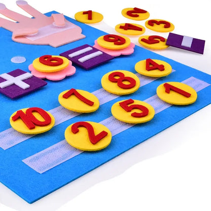 Räknespel i filt för barn – Lärande spel för att främja siffror och motorik
